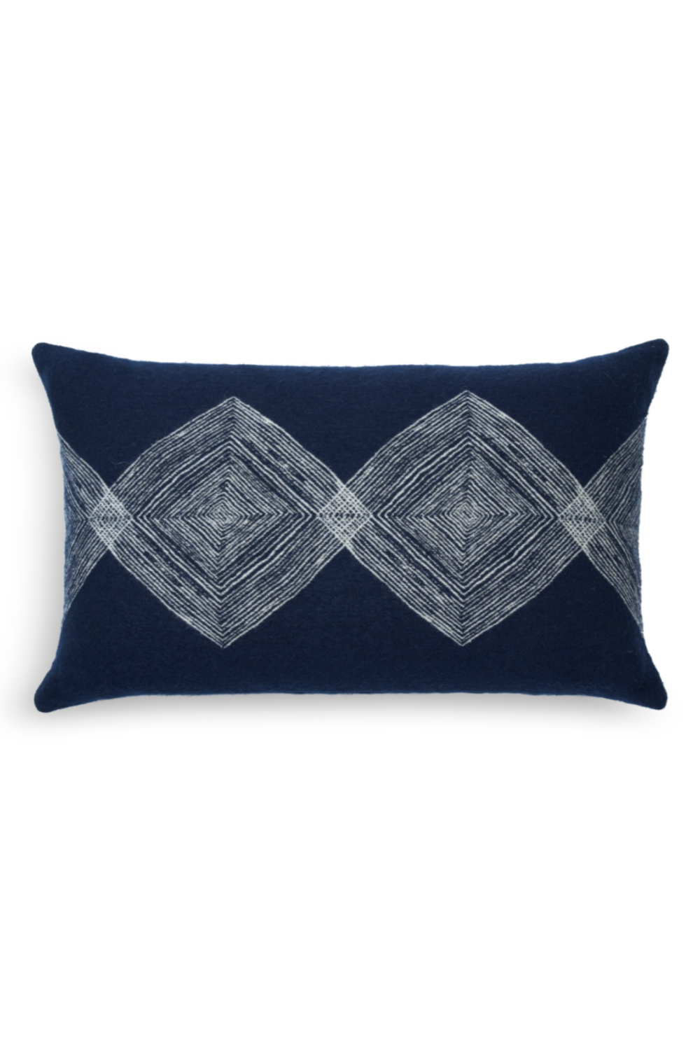 Blue Lumbar Throw Pillows (2) | Ethnicraft Linear Diamonds | OROA