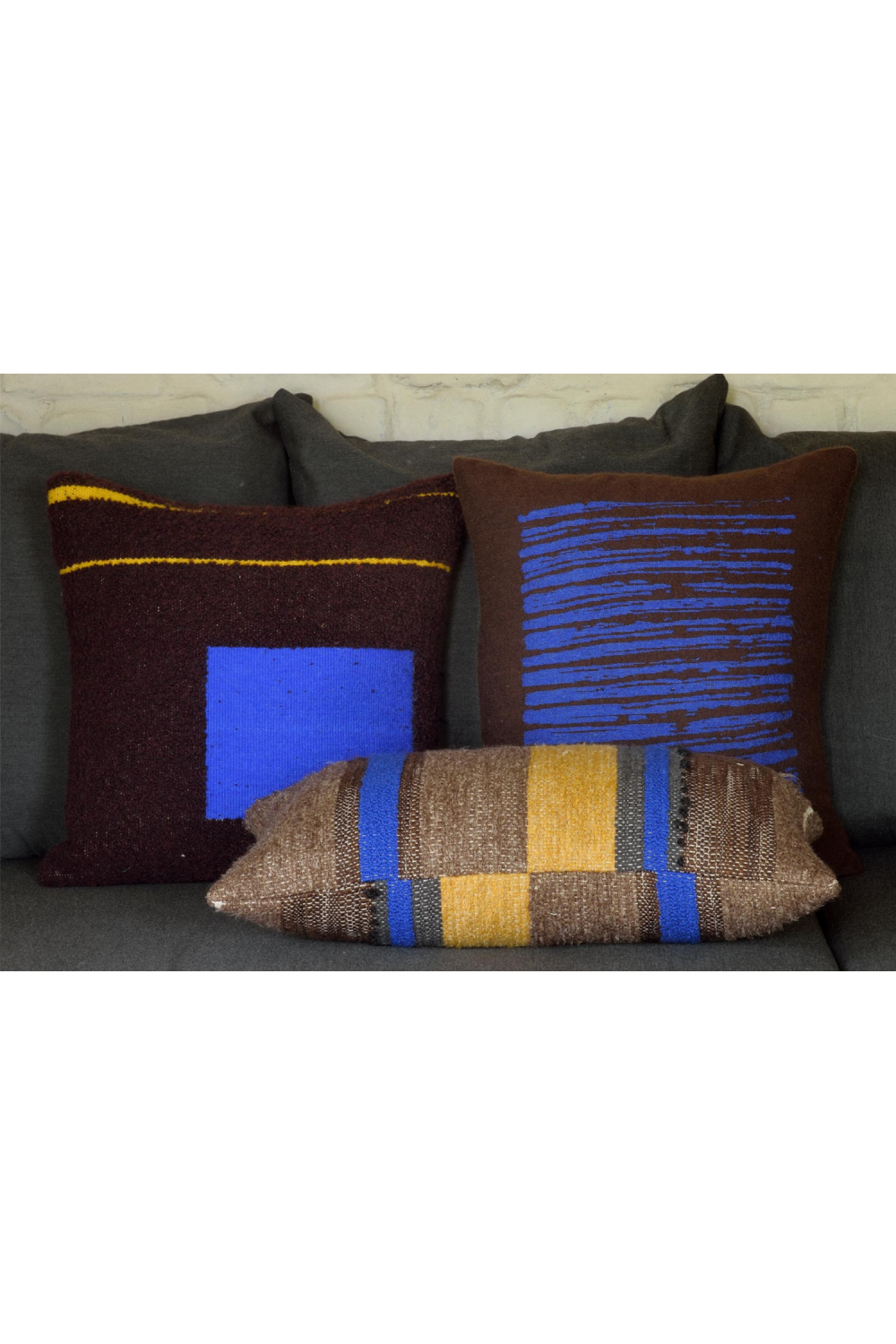 Bright Lumbar Throw Pillow (2) | Ethnicraft Tulum | OROA