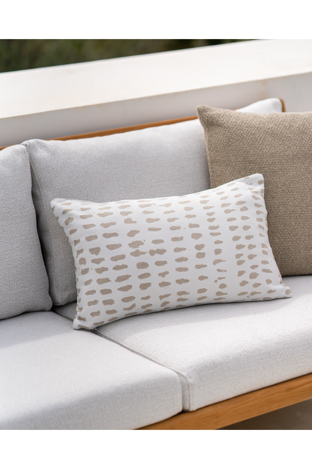 Printed Outdoor Cushions (2) | Ethnicraft White