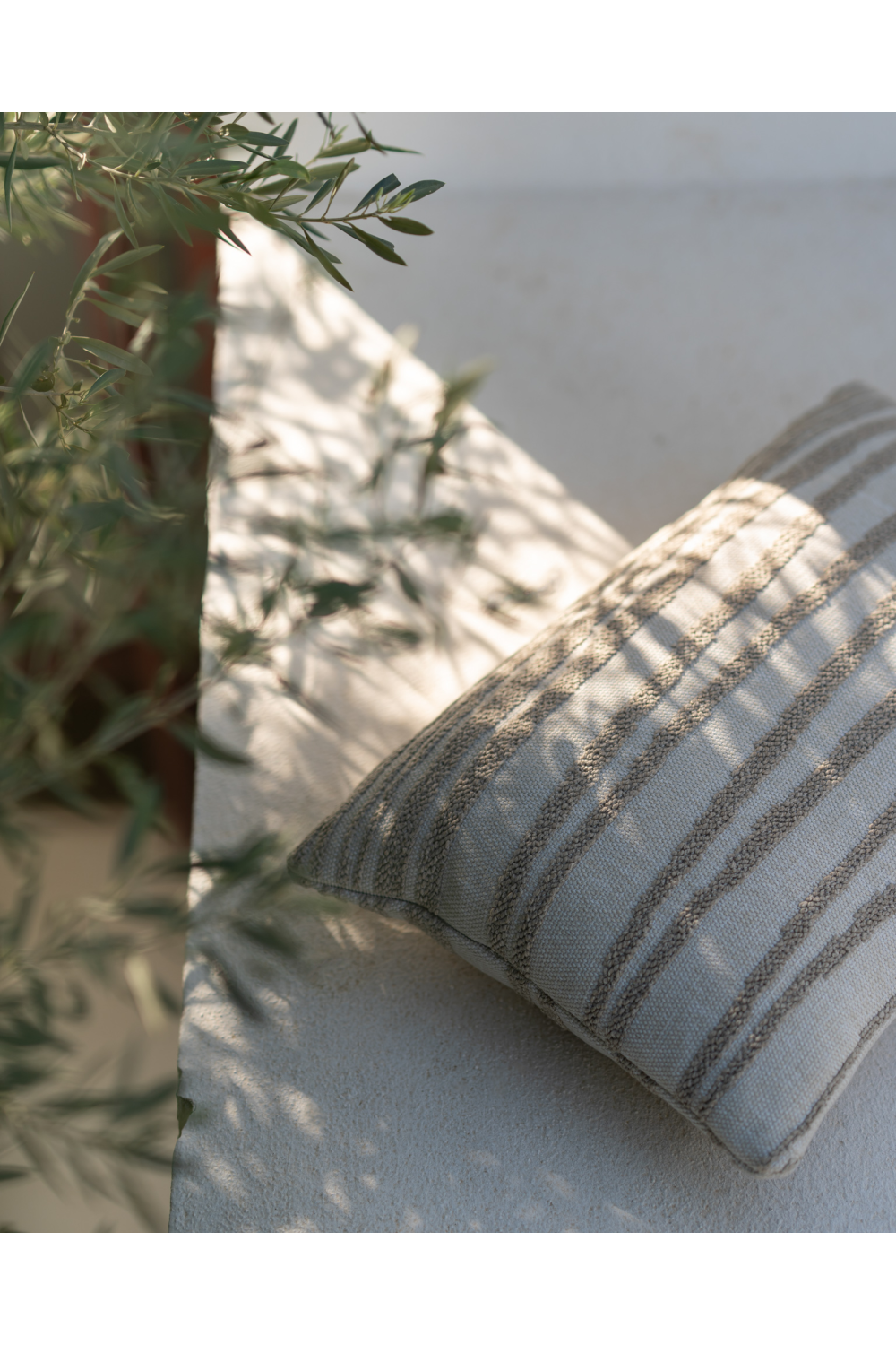 Printed Outdoor Cushions (2) | Ethnicraft White