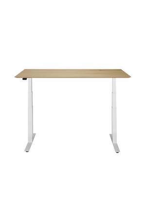 Oak Adjustable Desk L | Ethnicraft Bok | Oroa.com