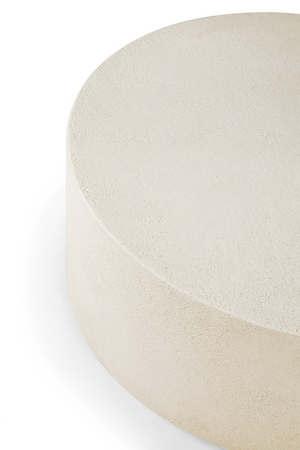 Round Off-White Coffee Table | Ethnicraft Elements | Oroa.com