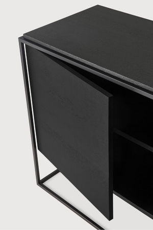 2-Door Wooden Black Oak Sideboard | Ethnicraft Monolit | Oroa.com