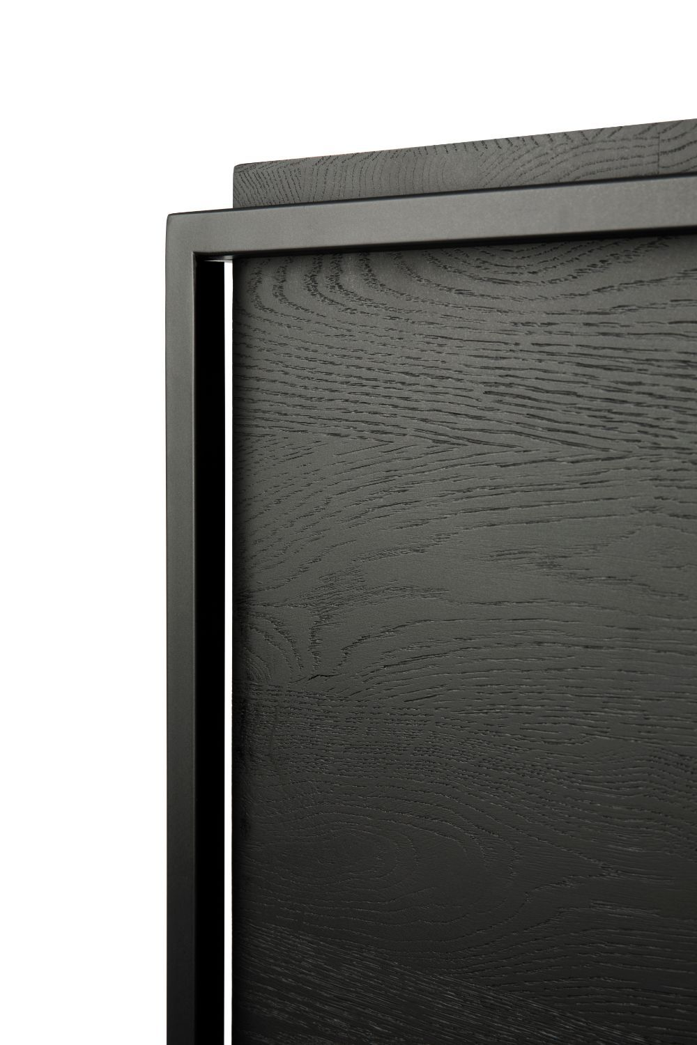 2-Door Wooden Black Oak Sideboard | Ethnicraft Monolit | Oroa.com