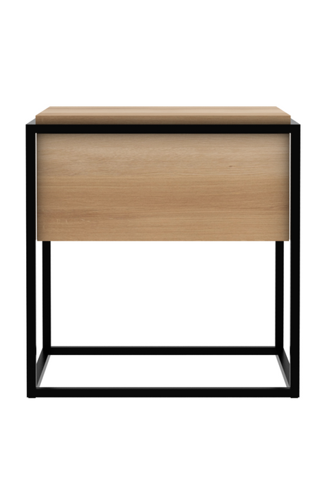 Oak Minimalistic Nightstand | Ethnicraft Monolit | OROA.com