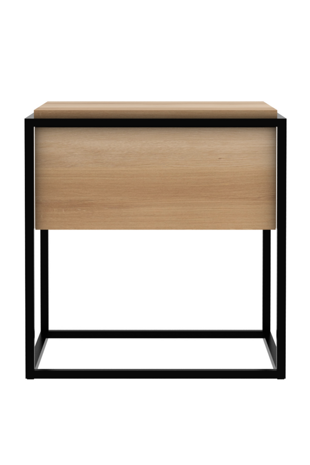 Oak Minimalistic Nightstand | Ethnicraft Monolit | OROA.com