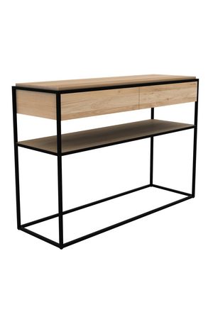 Rectangular 2-Drawer Console Table | Ethnicraft | OROA.com