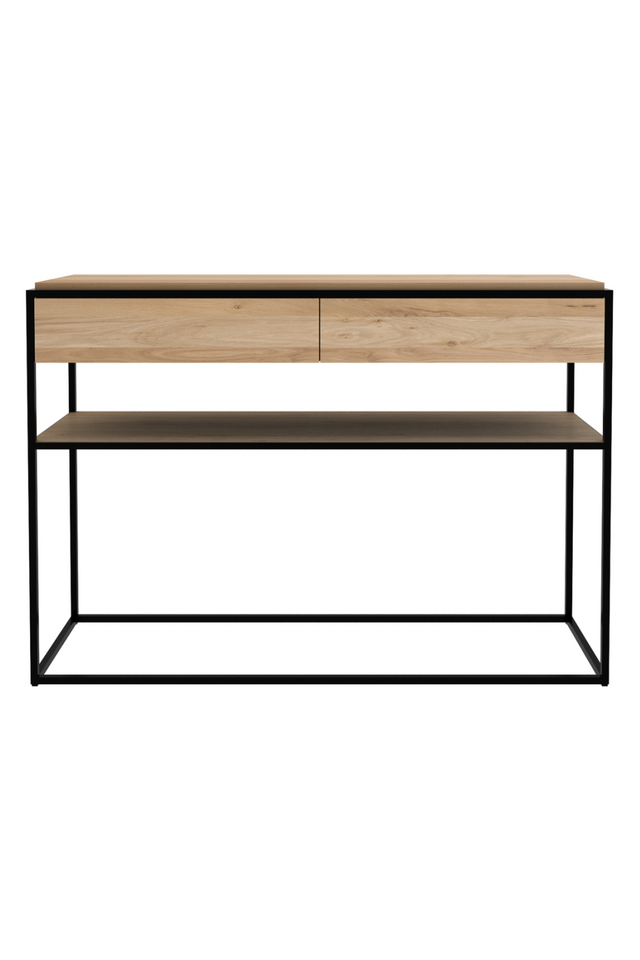 Rectangular 2-Drawer Console Table | Ethnicraft | OROA.com