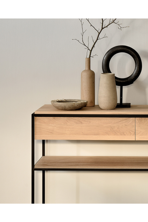 Rectangular 2-Drawer Console Table | Ethnicraft | OROA.com