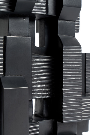 Contemporary Mahogany Sculpture | Ethnicraft Block | OROA.COM