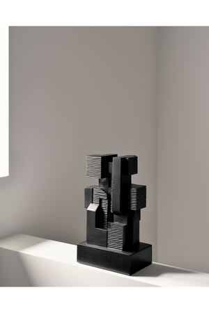Contemporary Mahogany Sculpture | Ethnicraft Block | OROA.COM