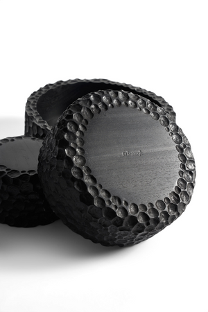 Carved Mahogany Bowl Set (3) | Ethnicraft Chopped| Oroa.com