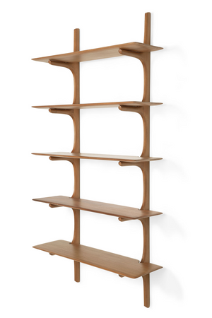 Varnished Mahogany Wall Shelf | Ethnicraft PI | Oroa.com