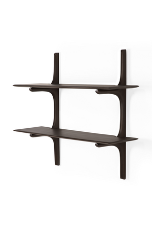 Brown Mahogany Wall Shelf | Ethnicraft PI | Oroa.com