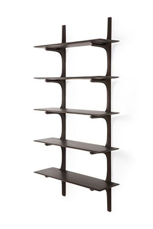 Brown Mahogany Wall Shelf | Ethnicraft PI | Oroa.com