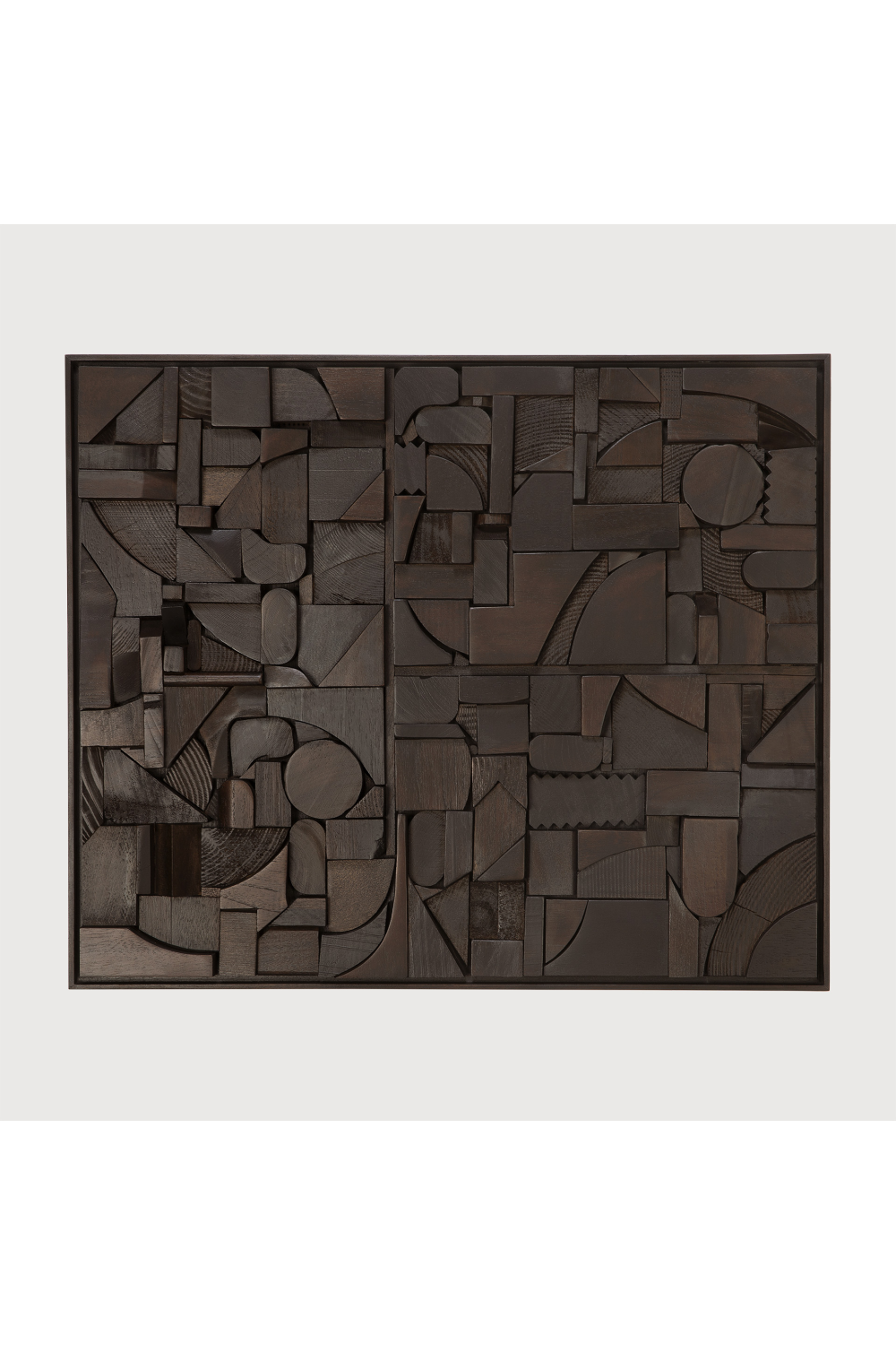 Rectangular Puzzle Wall Art | Ethnicraft Bricks | Oroa.com