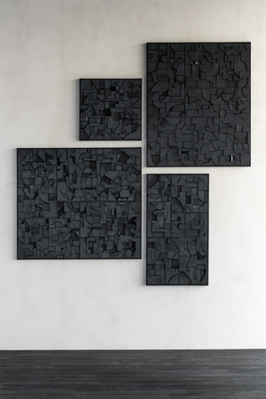 Rectangular Puzzle Wall Art | Ethnicraft Bricks | Oroa.com