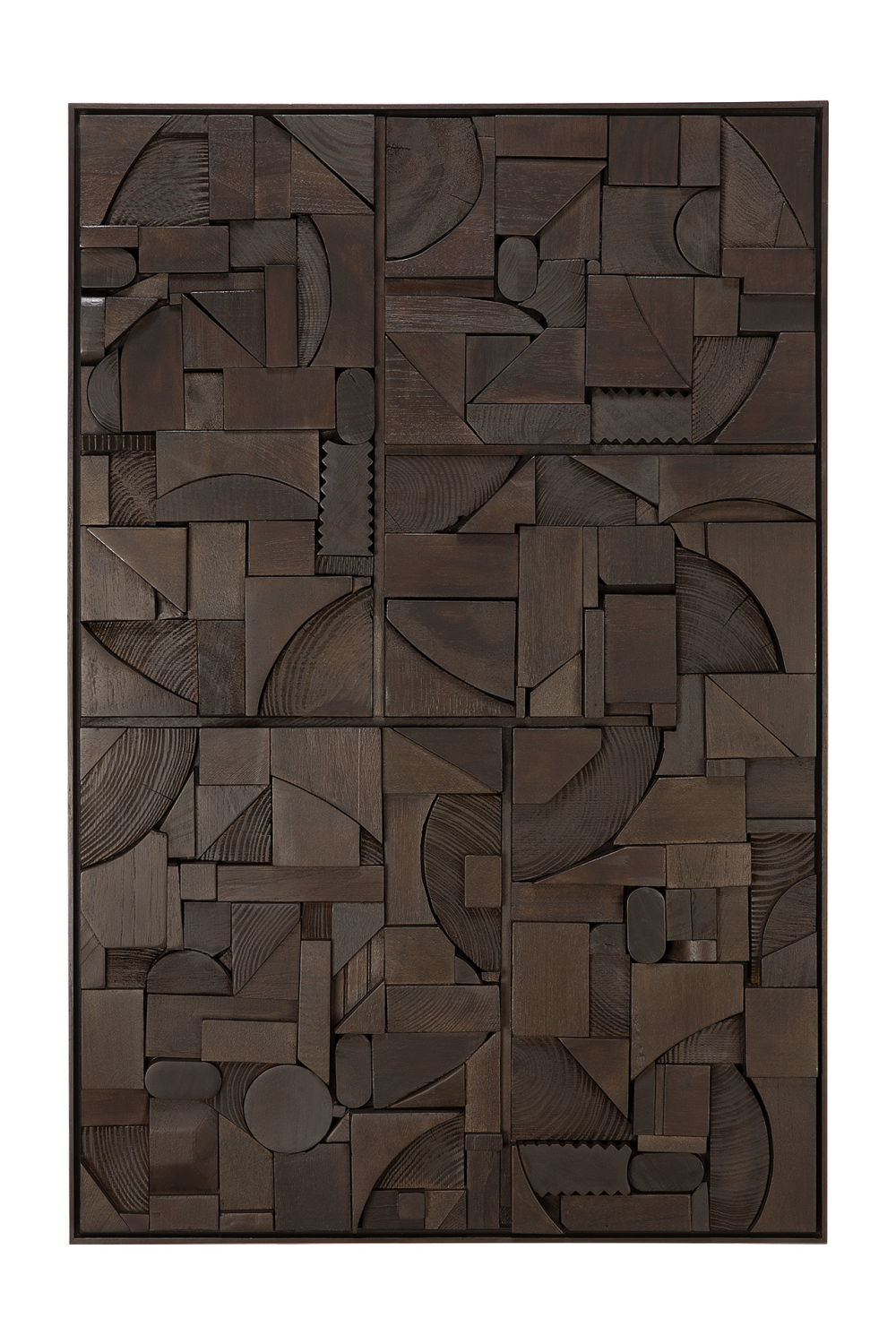 Wooden Geometric Relief Wall Art | Ethnicraft Bricks | Oroa.com