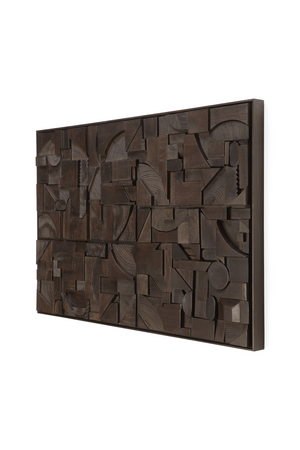 Wooden Geometric Relief Wall Art | Ethnicraft Bricks | Oroa.com