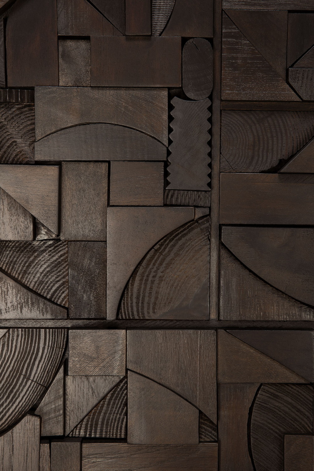 Wooden Geometric Relief Wall Art | Ethnicraft Bricks | Oroa.com