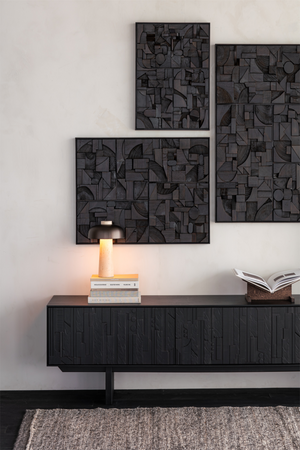 Wooden Geometric Relief Wall Art | Ethnicraft Bricks | Oroa.com