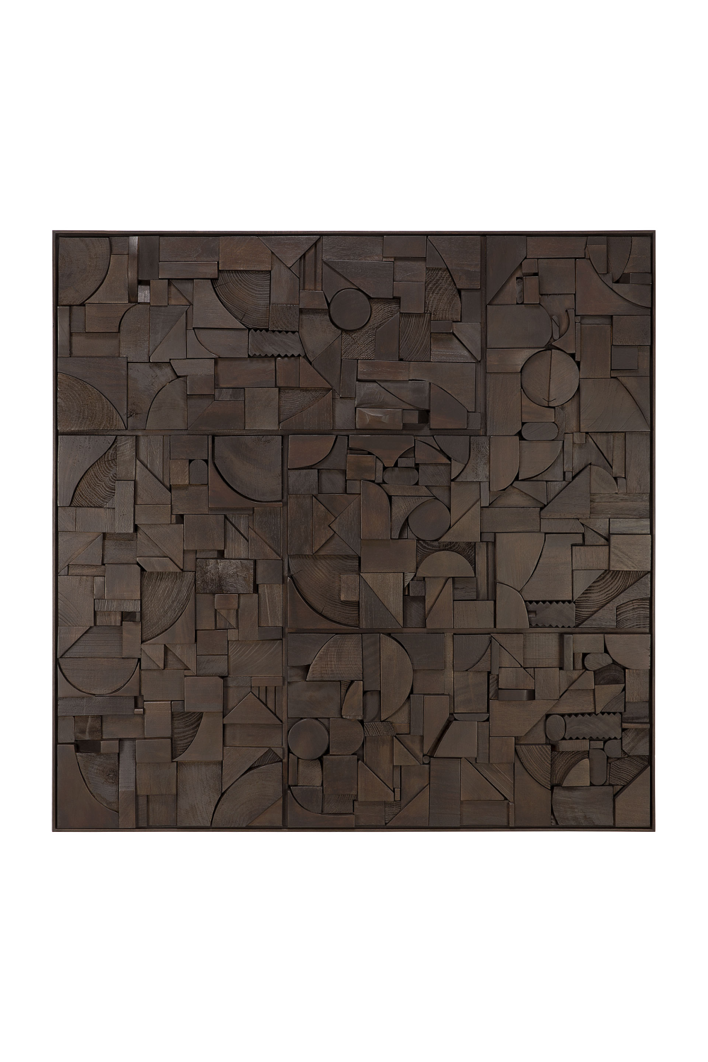 Square Puzzle Wall Art | Ethnicraft Bricks | Oroa.com