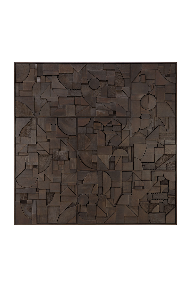 Square Puzzle Wall Art | Ethnicraft Bricks | Oroa.com