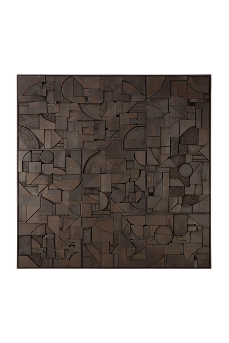 Square Puzzle Wall Art | Ethnicraft Bricks | Oroa.com