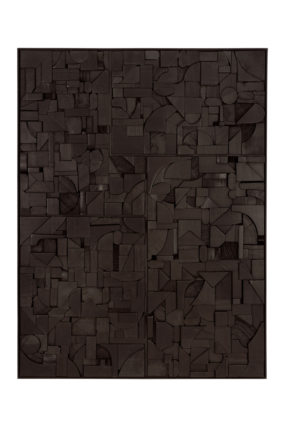 Rectangular Puzzle Wall Art | Ethnicraft Bricks | Oroa.com