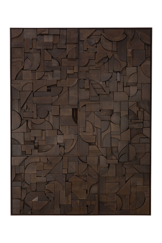 Rectangular Puzzle Wall Art | Ethnicraft Bricks | Oroa.com