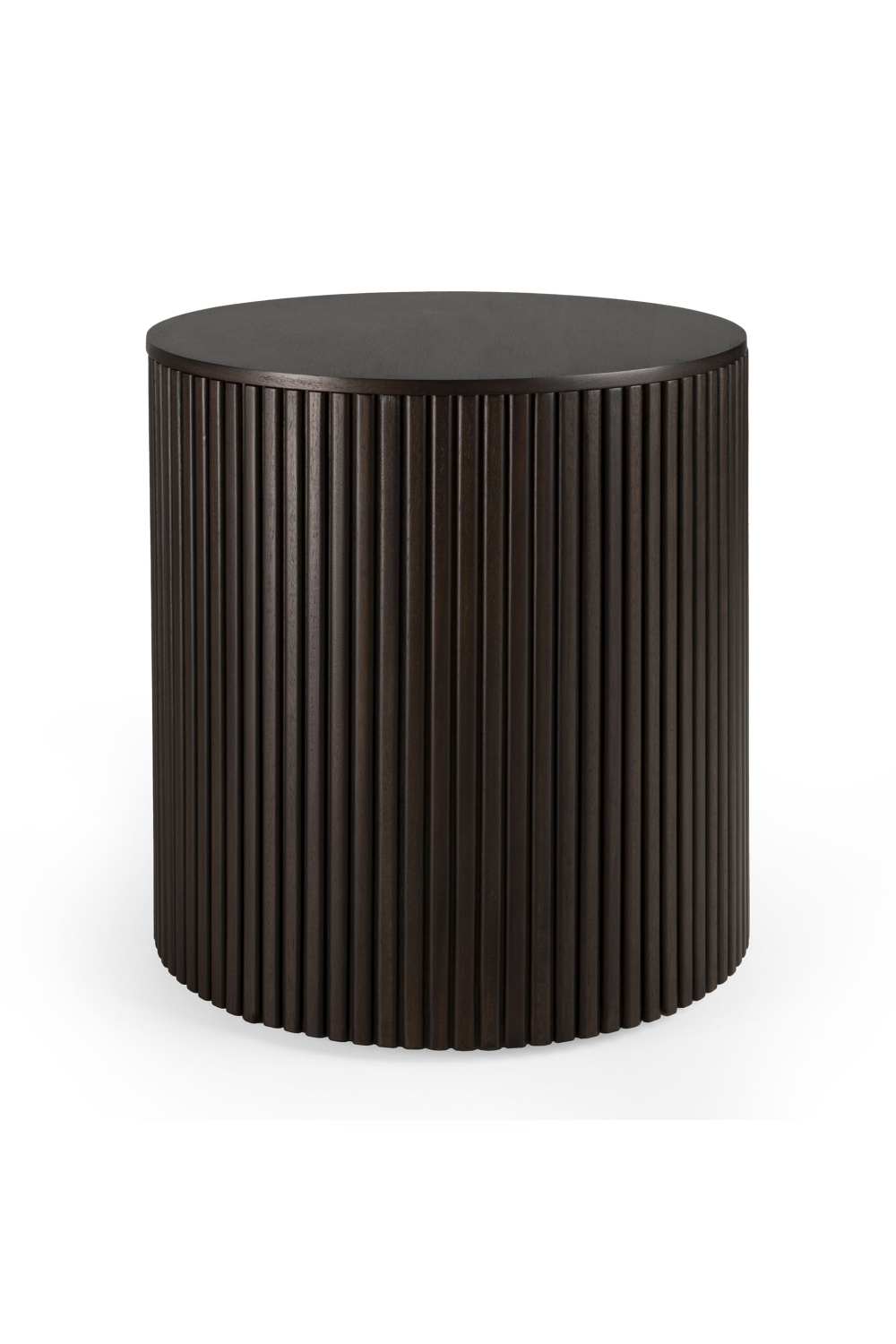 Brown Mahogany Storage Side Table | Ethnicraft Roller Max | OROA.COM