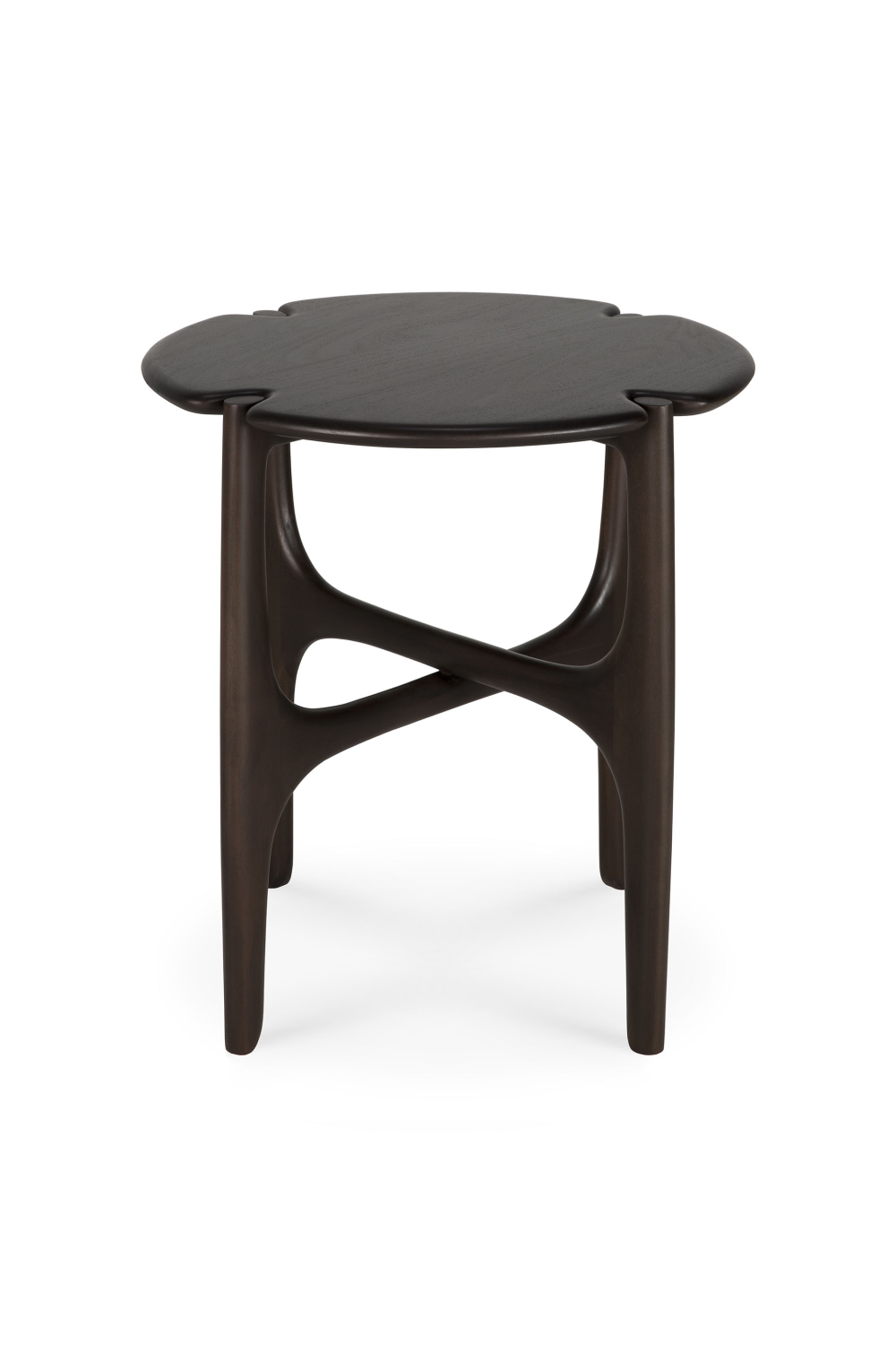 Varnished Round Side Table | Ethnicraft PI | Oroa.com