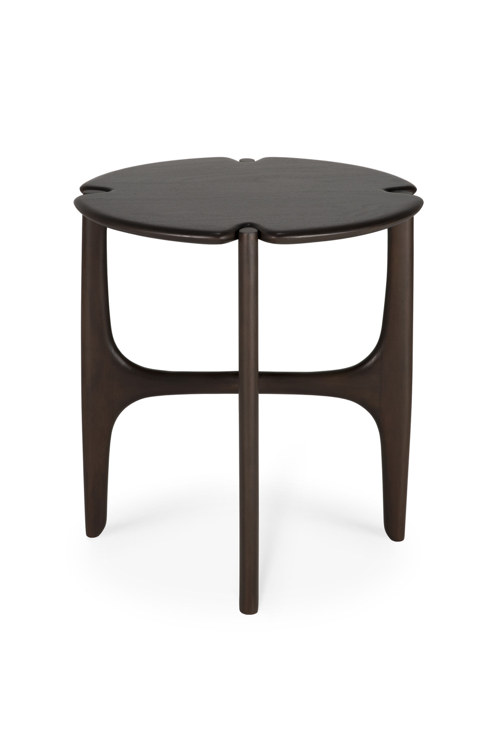 Varnished Round Side Table | Ethnicraft PI | Oroa.com