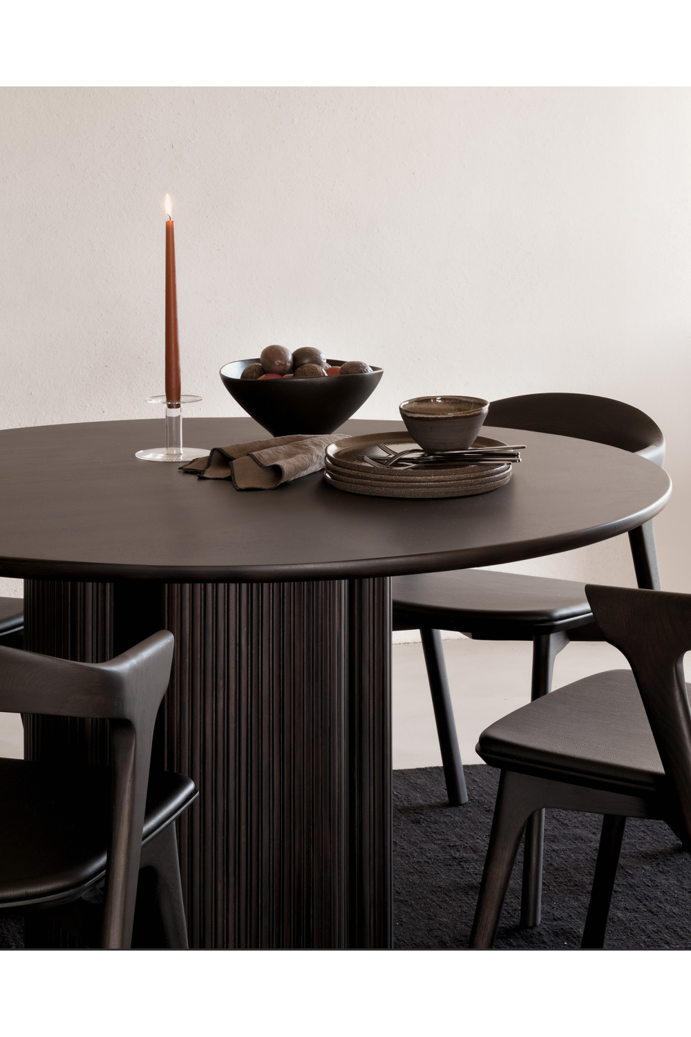 Brown Mahogany Dining Table | Ethnicraft Roller Max | Oroa.com