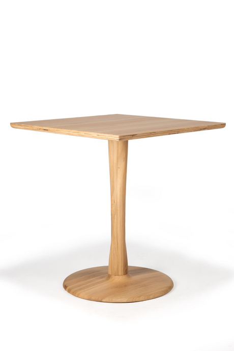 Square Pedestal Dining Table | Ethnicraft Torsion | OROA.COM