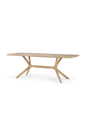 Cross Leg Oak Dining Table | Ethnicraft Oak | OROA.COM