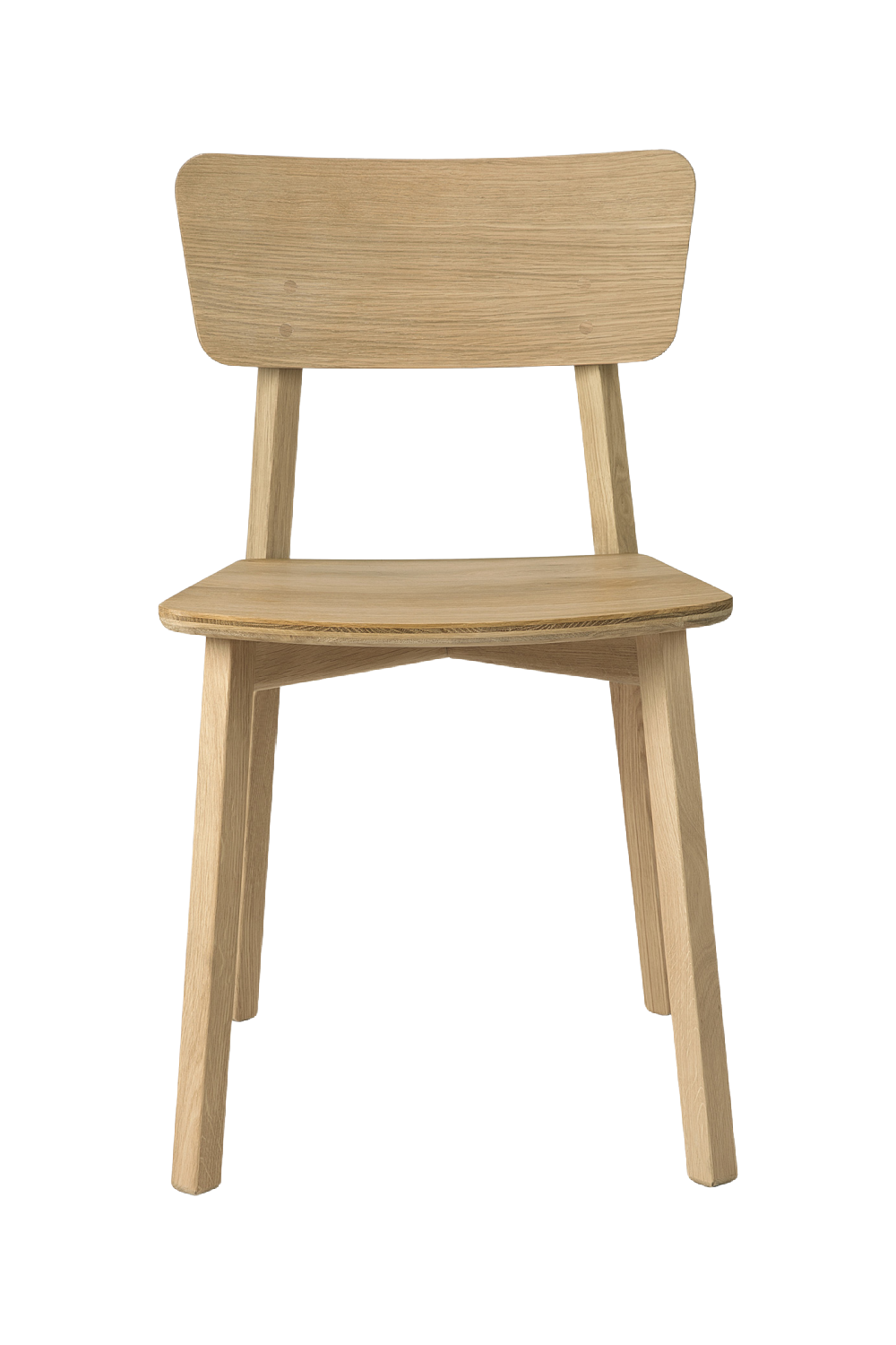 Varnished Oak Minimalist Dining Chair | Ethnicraft Casale | Oroa.com
