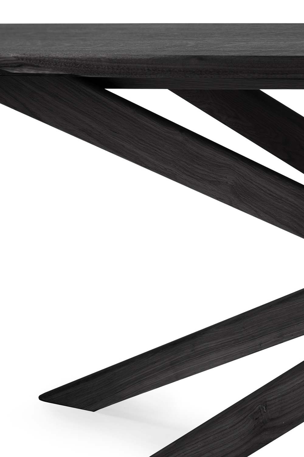 Rectangular Black Oak Dining Table | Ethnicraft Mikado | Oroa.com