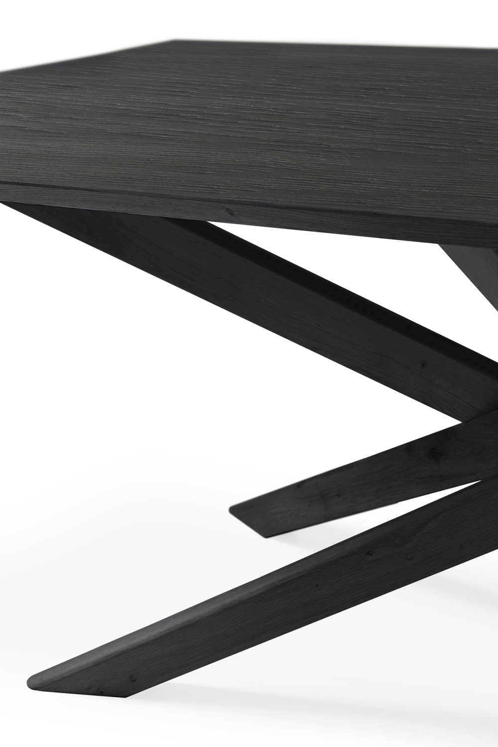 Rectangular Black Oak Dining Table | Ethnicraft Mikado | Oroa.com