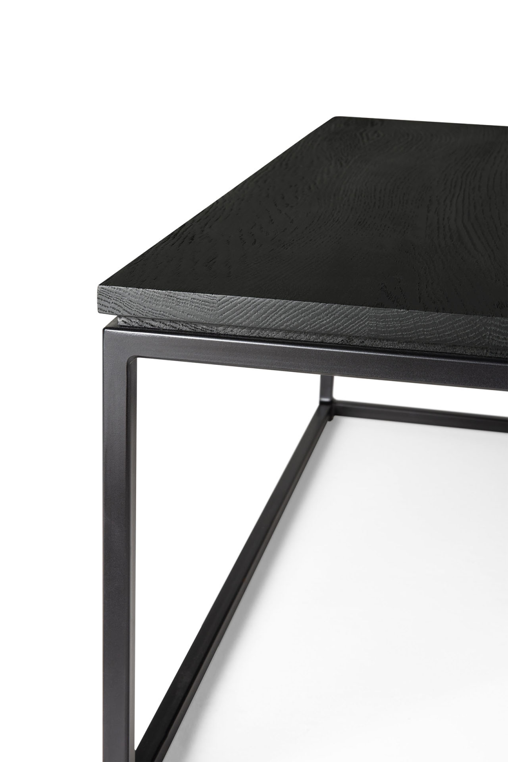 Black Metal Frame Coffee Table | Ethnicraft Thin | OROA.COM