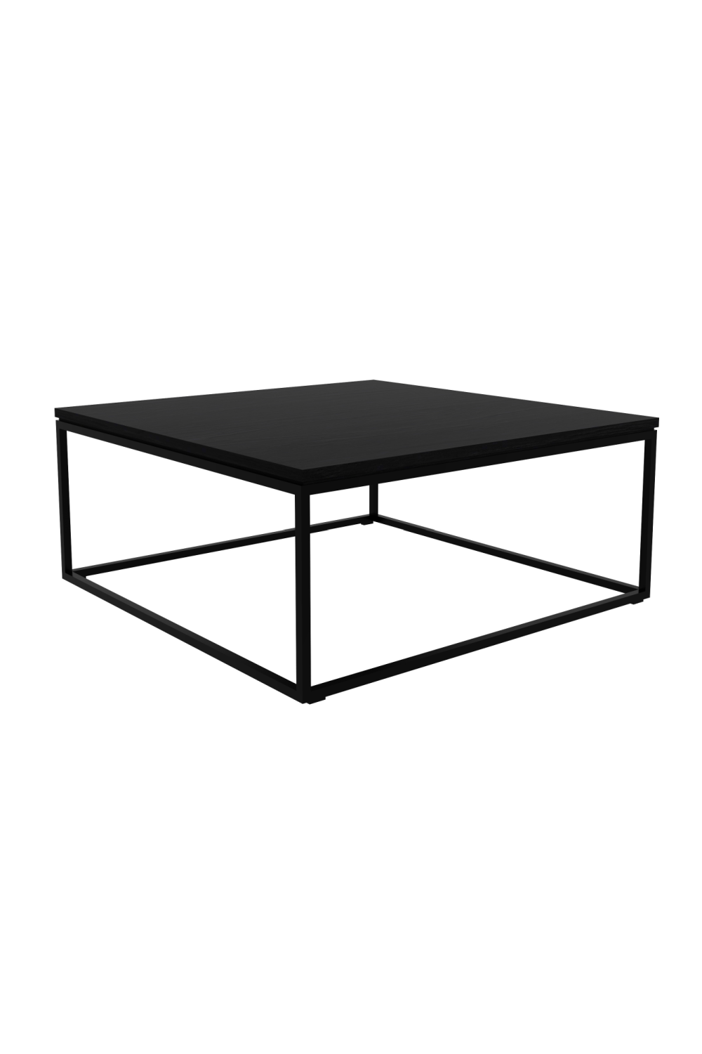 Black Metal Frame Coffee Table | Ethnicraft Thin | OROA.COM
