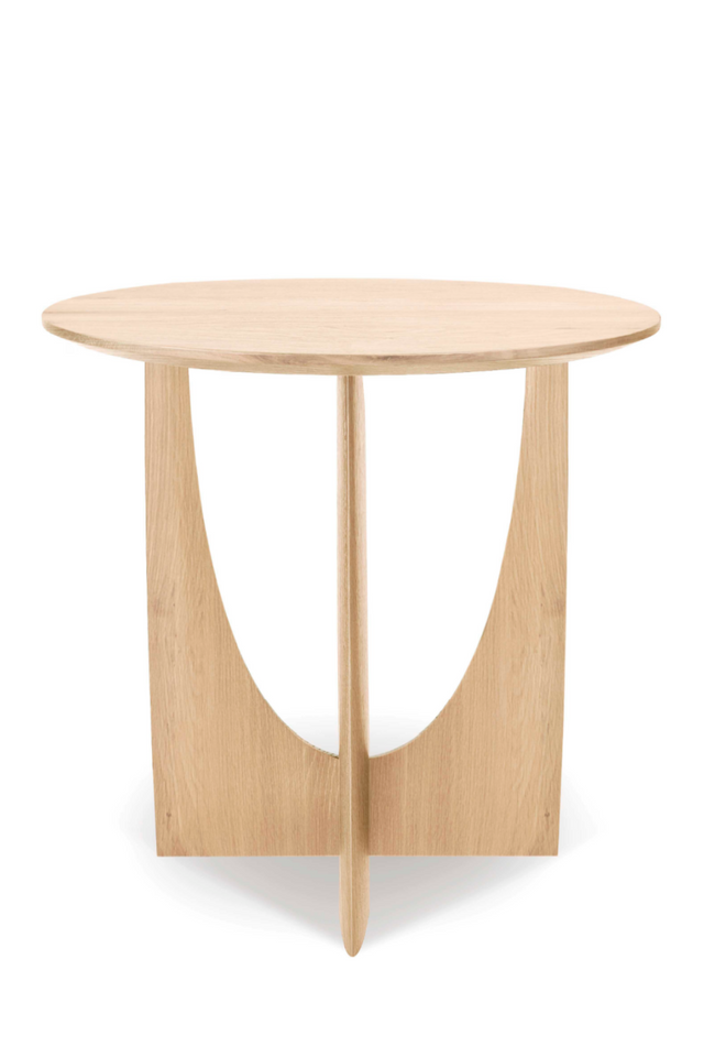 Modern Varnished Side Table | Ethnicraft Geometric | Oroa.com