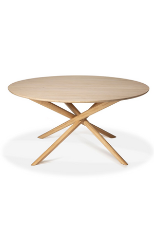 Round Dining Table | Ethnicraft Mikado | OROA