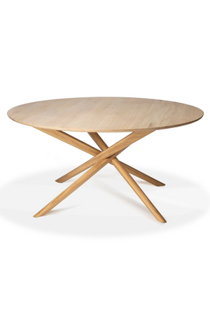Round Dining Table | Ethnicraft Mikado | OROA