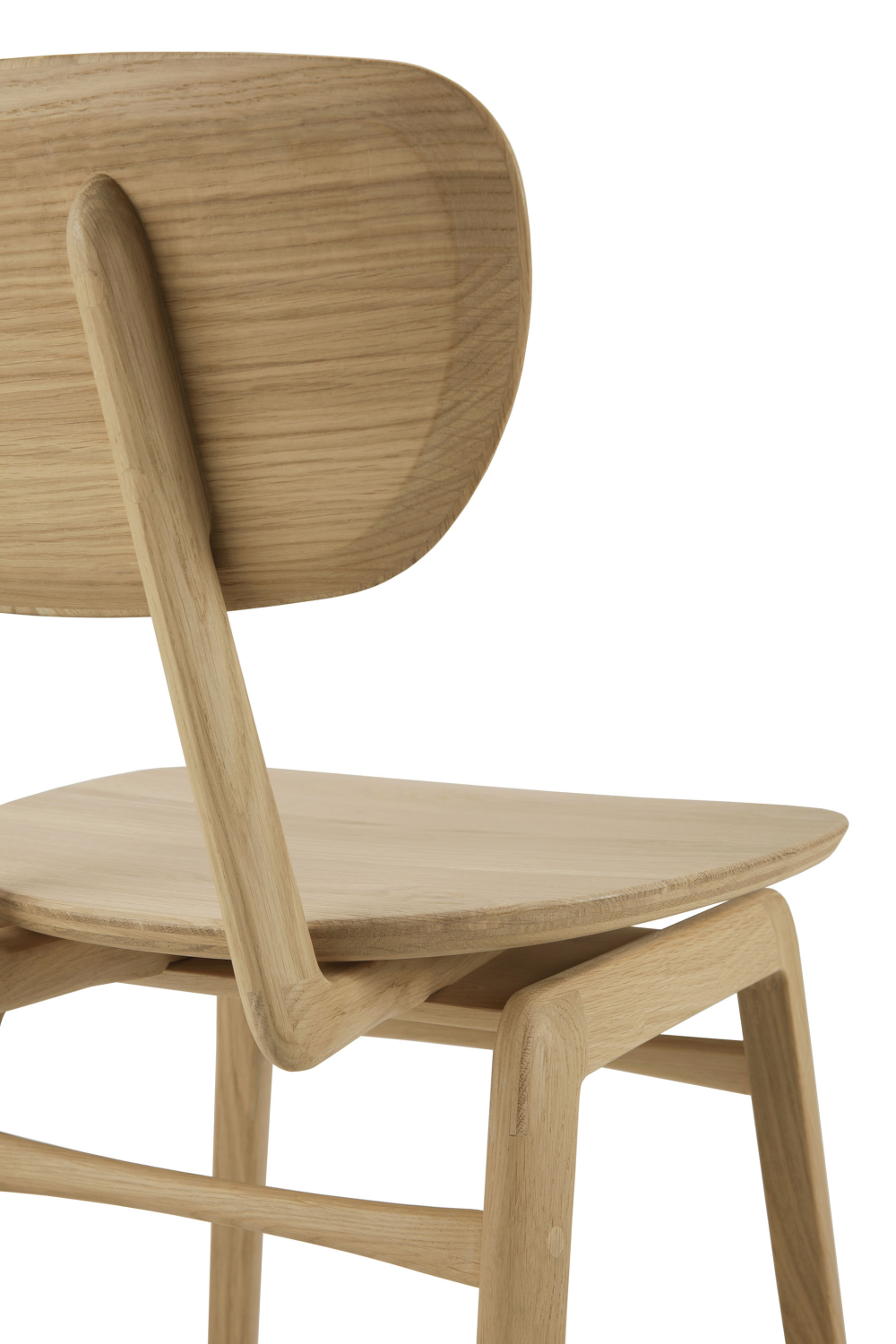 Oak Minimalistic Dining Chair | Ethnicraft Pebble | OROA.COM