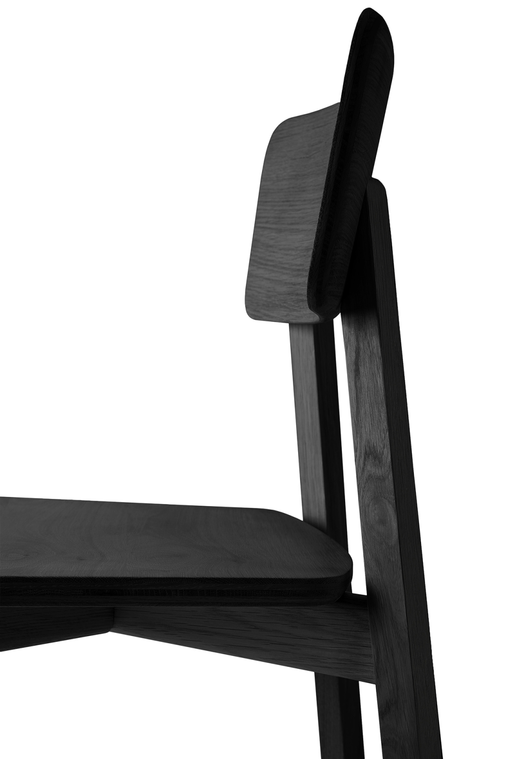 Varnished Oak Minimalist Dining Chair | Ethnicraft Casale | Oroa.com