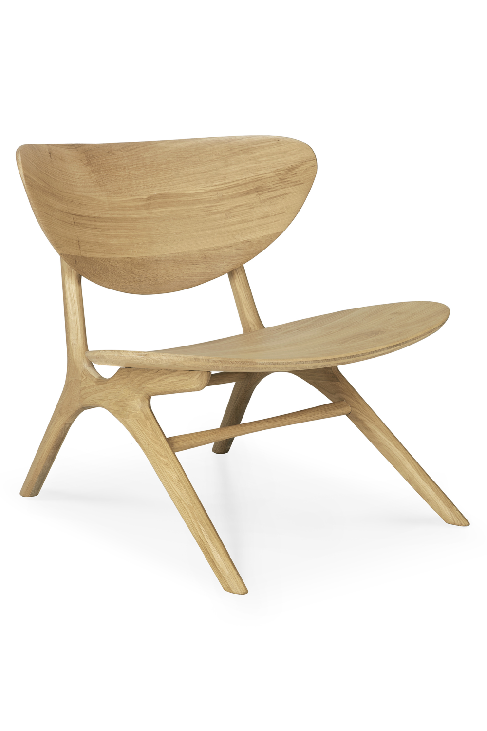Oak Curved Lounge Chair | Ethnicraft Eye | Oroa.com