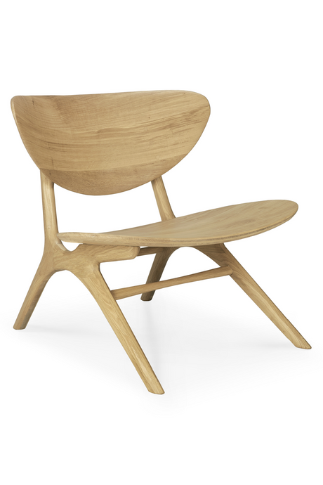 Oak Curved Lounge Chair | Ethnicraft Eye | Oroa.com