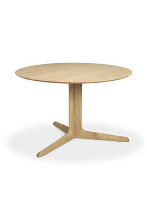 Round Oak Dining Table | Ethnicraft Corto | Oroa.com