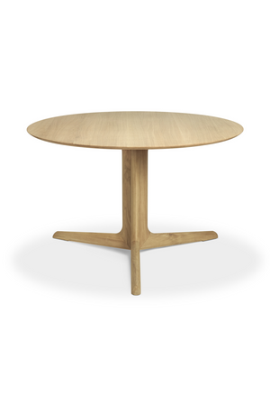 Round Oak Dining Table | Ethnicraft Corto | Oroa.com